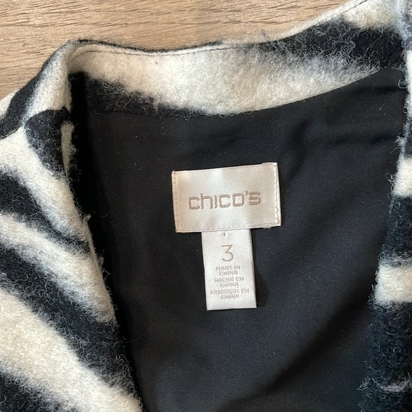 CHICO'S Bi-Color Zebra Print Wool Vest Size 3
XL/16 US - Picture 5 of 12